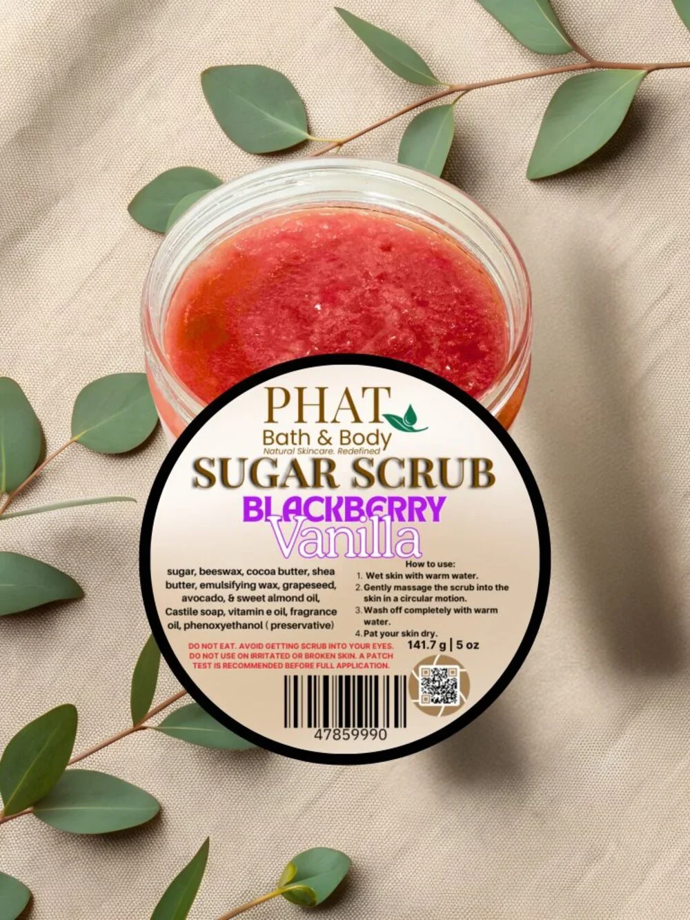 Phat Bath & Body Blackberry Vanilla Sugar Scrub